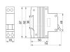 Kombinált védőkapcsoló, elektronikus, 2P, B karakterisztika B13, 30mA, 6kA, AC, E3