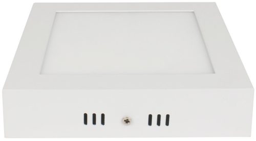 Falon kívüli, négyzetes LED lámpatest, fehér 220-240 VAC, 6 W, 350 lm, 120×120×39mm, 4000K, IP20, EEI=G