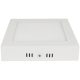 Falon kívüli, négyzetes LED lámpatest, fehér 220-240 VAC, 6 W, 350 lm, 120×120×39mm, 4000K, IP20, EEI=G