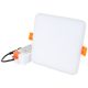 Védett, beépíthető LED mélysugárzó, négyzetes 230 VAC, 6 W, 4000 K, 450 lm, IP66, EEI=G