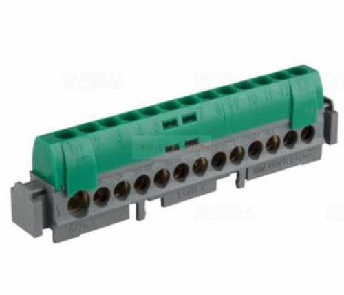Sorkapocssín PE szigetelt 1x6-25+12x1,5-16mm2 zöld 100A réz kezeletlen Lexic LEGRAND