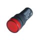 LED-es jelzőlámpa, piros 24V AC/DC, d=16mm