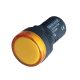 LED-es jelzőlámpa, sárga 12V AC/DC, d=22mm