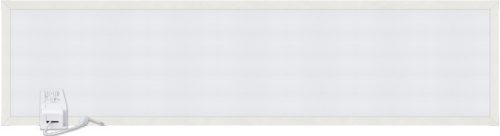 LED panel, téglalap, fehér 230VAC, 50Hz, 40W, 3300lm, 2700K, IP40, 1195×295mm, EEI=G