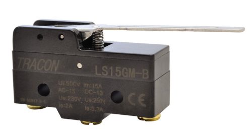 Helyzetkapcsoló, rugószáras 1×CO, 2A/230V AC, 49mm, IP00