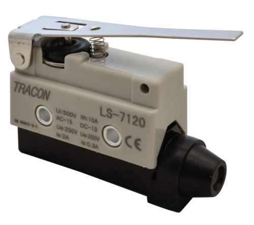 Helyzetkapcsoló, rugószáras 1×CO, 2A/230V AC, 65mm, IP40