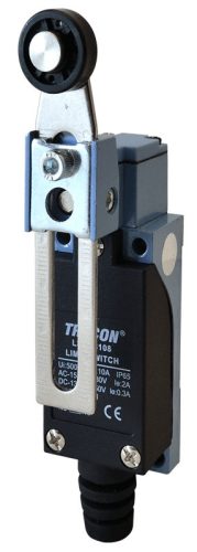 Helyzetkapcsoló, lengőkar-görgő 1×NO+1×NC, 5A/250V AC, 20-90mm, IP65