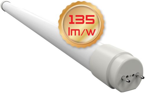 Üveg LED világító cső, opál burás G13, 9W, 4000K