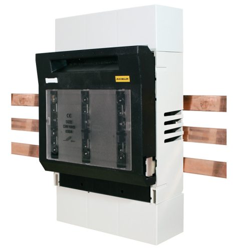 Biztosítós szakaszolókapcsoló, gyűjtősínre, felső kábelbev. 500/690V AC, 220/400V DC, max.250A, 3P, 1, 60mm