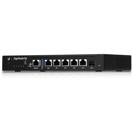 Ubiquiti, EdgeRouter 6p, 1 konzol port, 5 Gbit LAN port + 1 SFP port