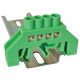Szigetelt földelősín (N/PE), zöld 230/400VAC, 63A, 6×9mm, 4P, IP20