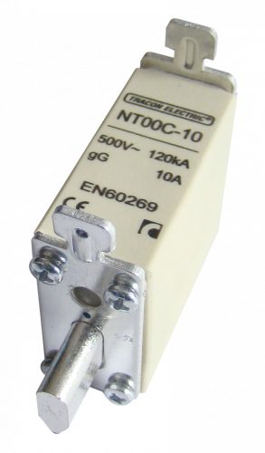 Késes biztosító 500V AC, 100A, 00C, 120kA, gG