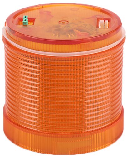 Fényjelző oszlop, sárga fényűhenger, hangjelzéses aljzathoz 230V AC, IP65