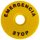 EMERGENCY STOP lap d=90mm; h=2mm; ABS