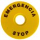 EMERGENCY STOP lap d=90mm; h=2mm; ABS