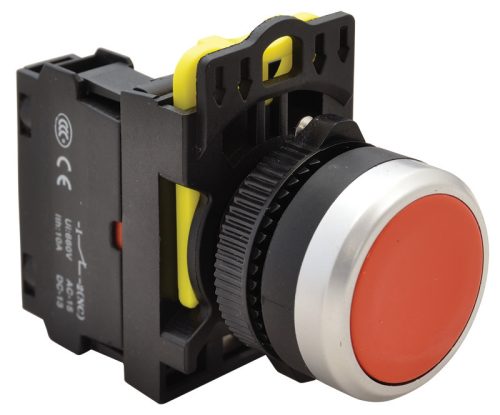Nyomógomb piros IP65
