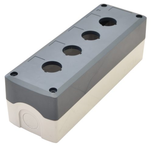 Tokozat 22 mm-es nyomógombokhoz szürke 4-es