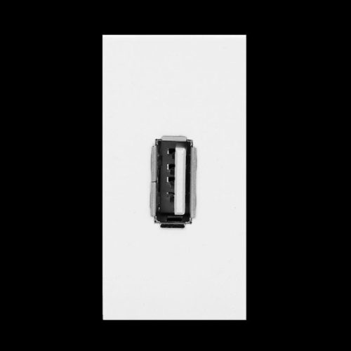 USB beköthető aljzat beépíthető fehér 2.0