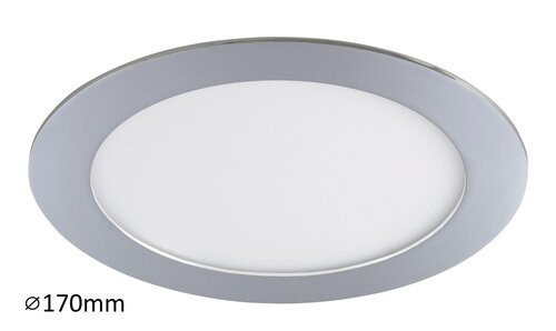 Lois Ráépíthető és Beépíthető lámpa króm 800Lm ø170mm