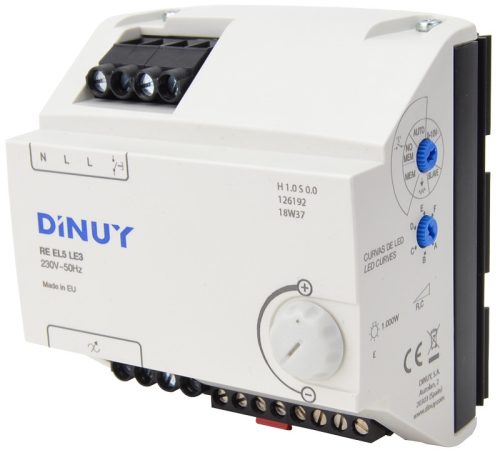 Fényerő-szabályzó modul, DIN sínre, 5 modulos 230 VAC, 50 Hz, 1000 W