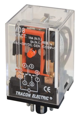 Ipari relé 110V AC / 2×CO, (3A, 230V AC / 28V DC)