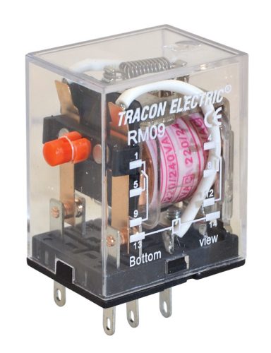 Miniatűr relé 24V AC / 2×CO, (3A, 230V AC / 28V DC)