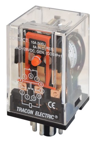Ipari relé 110V DC / 3×CO, (3A, 230V AC / 28V DC)