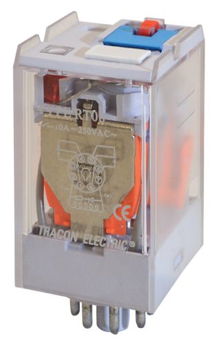 Ipari teljesítmény relé 12V DC / 2×CO (10A, 230V AC / 28V DC)