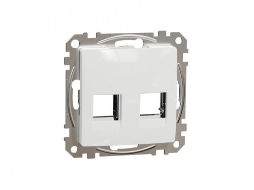 ÚJ SEDNA 2xRJ45 adapter, AMP-Tyco betétekhez, fehér