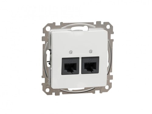 ÚJ SEDNA 2xRJ45 Cat6A UTP aljzat, fehér