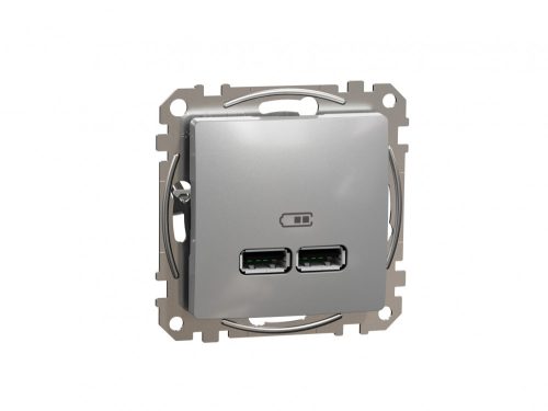 ÚJ SEDNA Dupla USB töltő, A+A, 2.1A, alumínium