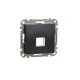 ÚJ SEDNA 1xRJ45 adapter, Keystone betétekhez, antracit