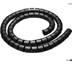 Kábelösszekötő spirál 4mm fekete