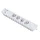 Hálózati elosztó kapcsolós 4db aljzat + 2db USB, 3m