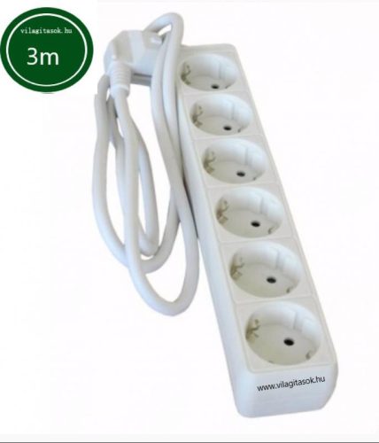Hálózati elosztó 6h 3m 3x1,5mm2 vezeték