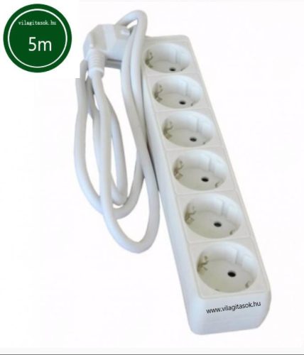 Hálózati elosztó 6h 5m 3x1,5mm2 vezeték