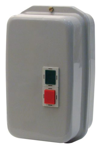 Tokozott motorvédő kombináció, kontaktor, hőrelé műanyag ház 44A, 22kW
