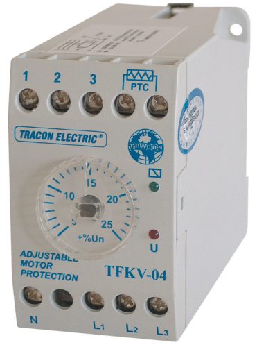 Védőrelé, feszültségfigyelő 3 fázisra aszim/túlmel. véd 3x230/400V AC,+/-5% - +/-25%, 5A/250V AC