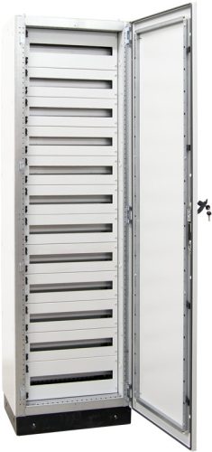 Moduláris fémajtós fém elosztószekrény DIN-Rail modulokkal