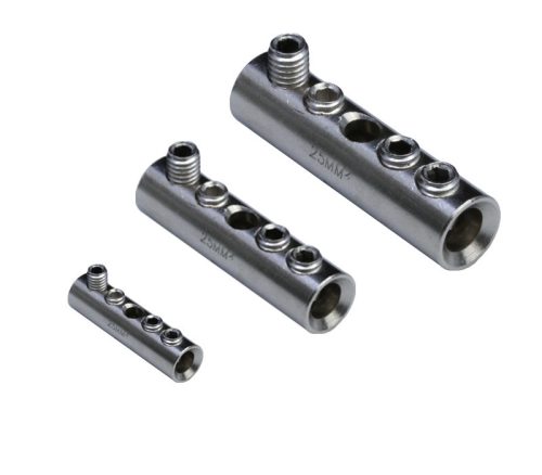 Szigeteletlen 6mm2 toldóhüvely csavarral, ónozott
