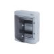 Lakáselosztó falon kívüli 1000V DC 2x12 modul IP65 D sorozat Tehnoplast
