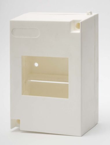 Falon kívüli kiselosztó doboz, A sorozat, 4(3+1)modulos, ajtó nélkül, 1 soros, 137x87x57 mm, IP40