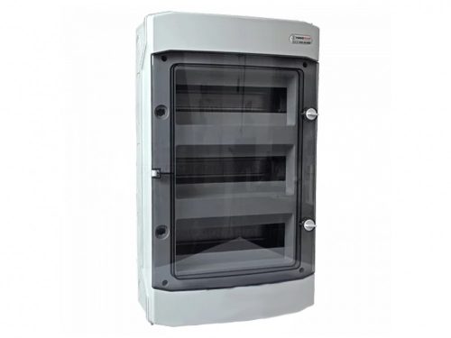 Lakáselosztó falon kívüli 1000V DC 3x12 modul IP65 D sorozat Tehnoplast