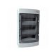 Lakáselosztó falon kívüli 1000V DC 3x12 modul IP65 D sorozat Tehnoplast