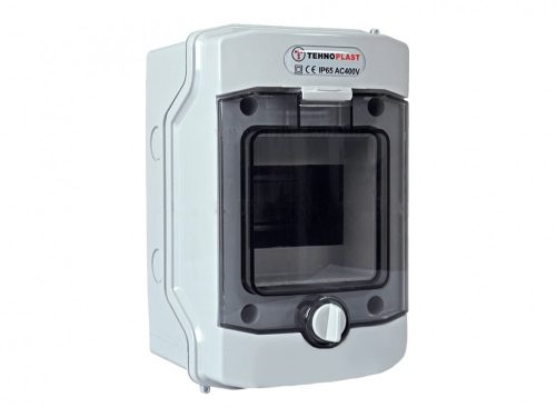 Lakáselosztó falon kívüli 1000V DC 1x4 modul IP65 D sorozat Tehnoplast