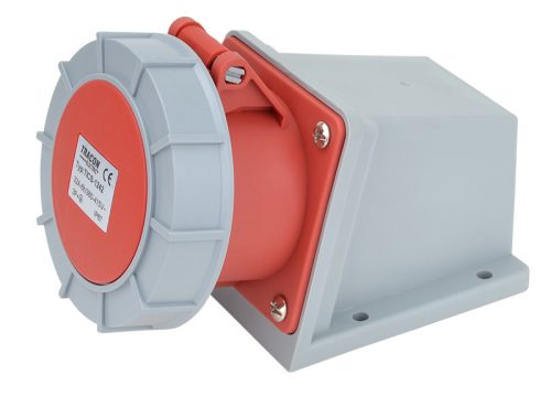 Felületre szerelhető ipari csatlakozóaljzat 32A, 400V, 3P+E, 6h, IP67