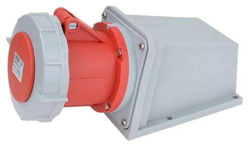 Felületre szerelhető ipari csatlakozóaljzat 63A, 400V, 3P+N+E, 6h, IP67