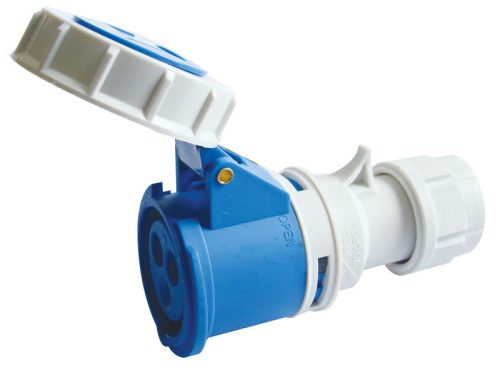 Ipari csatlakozóaljzat, fokozott védelemmel 16A, 230V, 2P+E, 6h, IP67