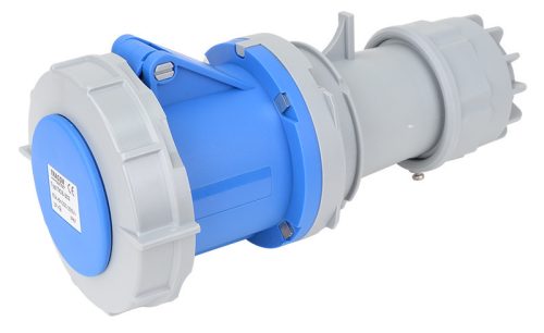 Ipari csatlakozóaljzat, fokozott védelemmel 63A, 250V, 2P+E, 6h, IP67