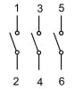 Kézikapcsoló, BE-KI 400V, 50Hz, 125A, 3P, 30kW, 88×88mm, 90°